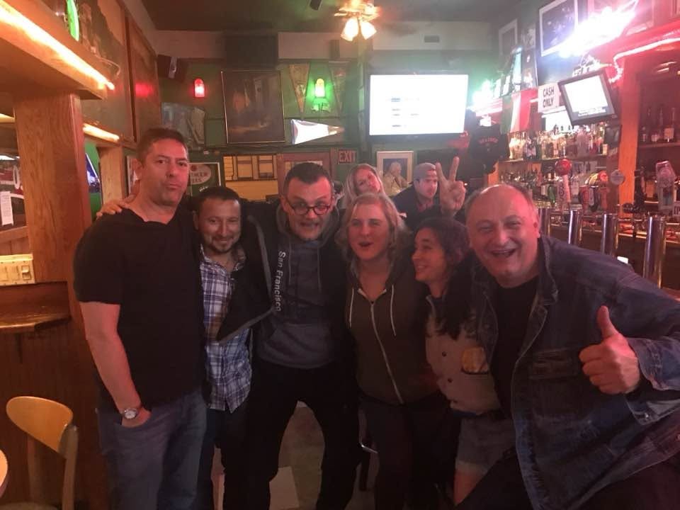 Gino and Carlo Bar with friends.-Amici al Bar Gino and Carlo.